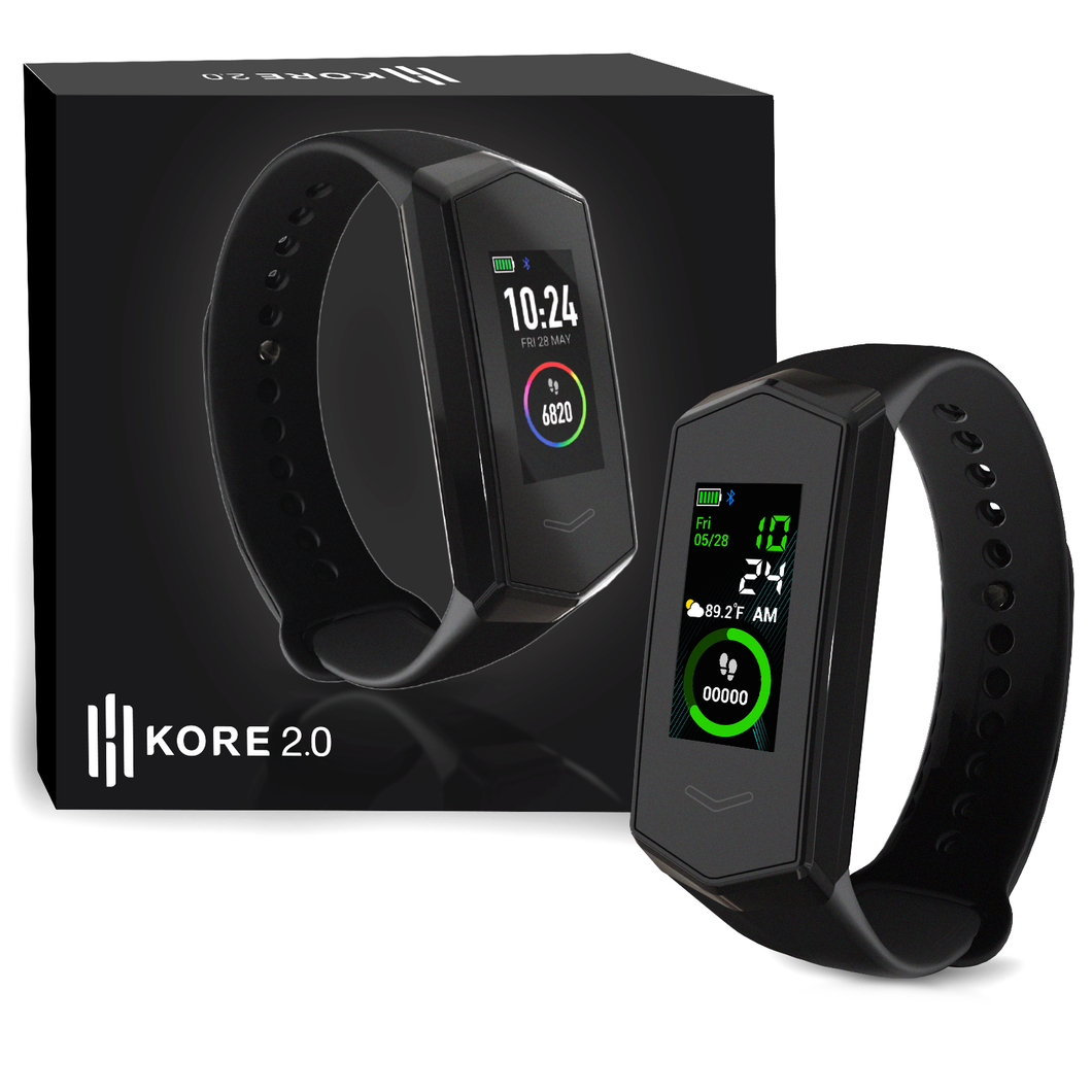 Kore 2.0 SmartWatch - Best Rated Fitness Tracker + Heart Rate Monitor + Sleep Monitor + Activity Tracker