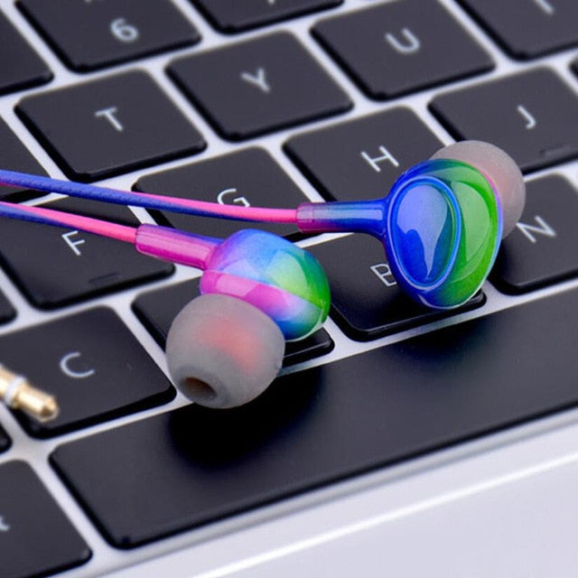 Wired Earphone Colorful Earphones